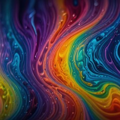 Colorful Soap Film Interference Background for Science and Design Use