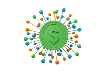 Isolated 3D Concept of Financial Network and Investment Diversification