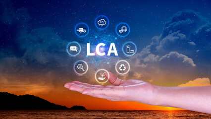 LCA, Life cycle assessment concept, ISO LCA standard aims to limit climate change, Methodology for assessing environmental impacts associated on value chain product.