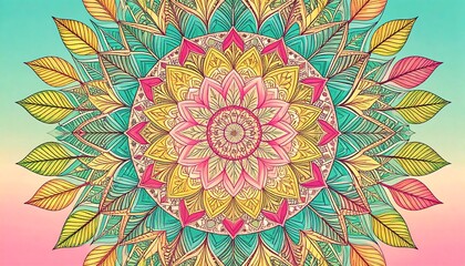 Ornate floral mandala design