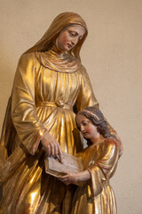 Mary with her mother St. Anne
