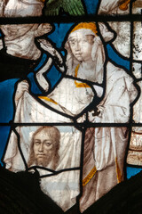 Saint Veronica wipes Jesus' face