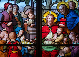 Jesus welcomes and blesses little children
