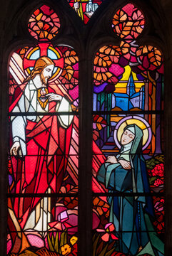 Vision of Sacred Heart to Saint Margaret Mary