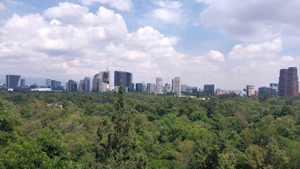 Obraz premium skyline Cidade del México from Chapultec 