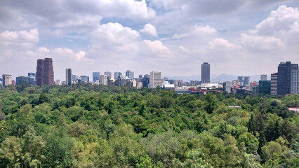 Obraz premium skyline Cidade del México from Chapultec 