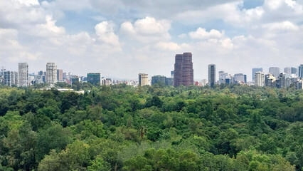 Obraz premium skyline Cidade del México from Chapultec 
