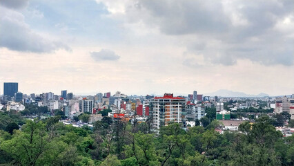 Obraz premium skyline Cidade del México from Chapultec 