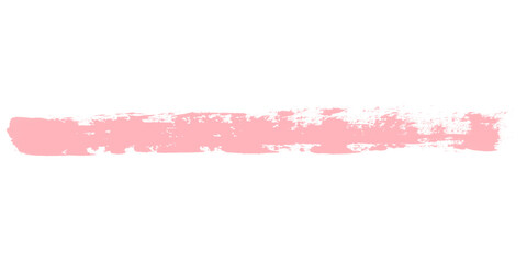 A horizontal pink brush stroke against a black background with rough edges and pixelated details