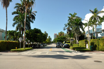 Fototapeta premium Miami Beach - sSouth Beach streets 