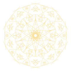 Colorful abstract mandala with geometric symmetry and neon-style colors including This vibrant kaleidoscopic artwork is perfect for use in meditation themes, yoga posters, spiritual backgrounds.