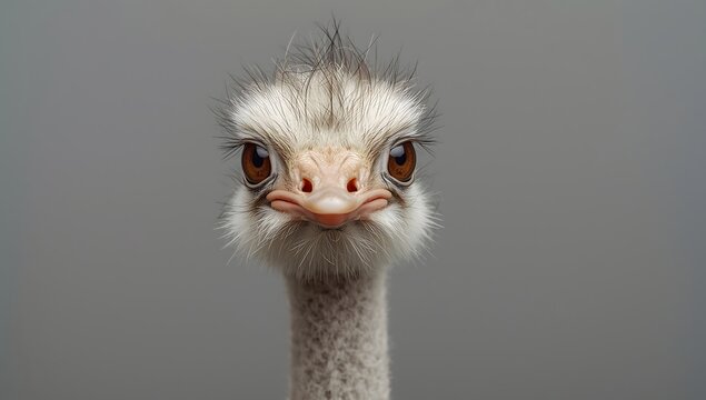 portrait of an ostrich