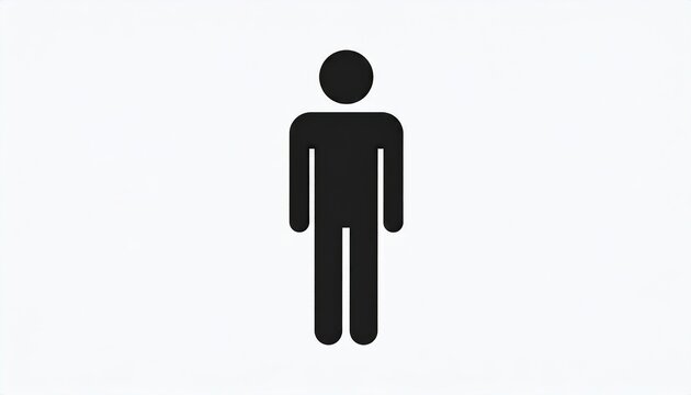 Simple stylized person graphic