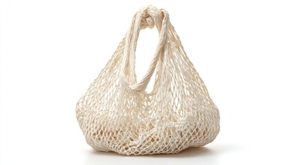 Elegant Off White Knitted Mesh Handbag A Detailed Look at a Stylish and Versatile Summer Accessory. This Beige Woven Bag is Perfect for Everyday Use