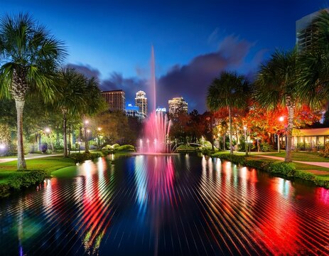 orlando night scene - Powered by Adobe