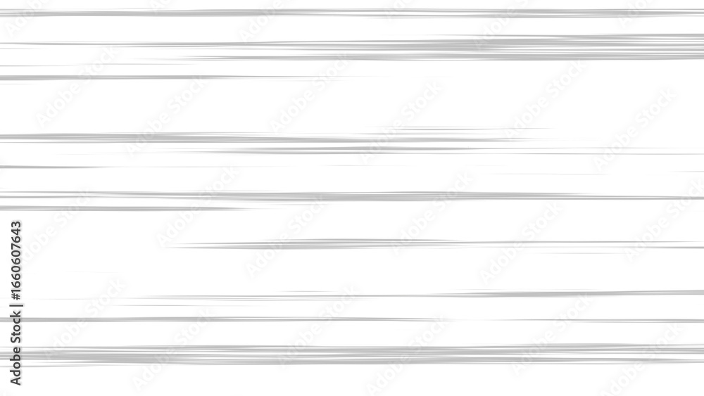 Poster set of horizontal white manga-style speed lines and action effects. abstract comic book motion blur 