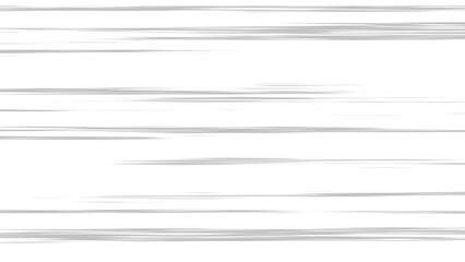 Set of horizontal white manga-style speed lines and action effects. Abstract comic book motion blur...