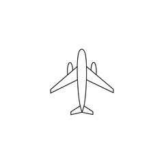 Obraz premium Aircraft icon flat vector design.
