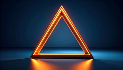 Neon triangle graphic