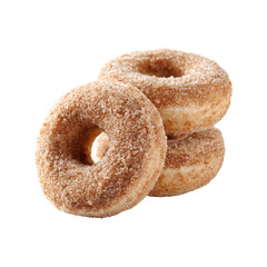 Delicious Cinnamon Sugar Donuts, Stack of Three