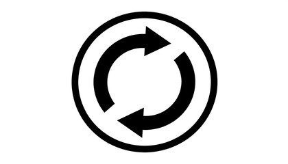 Circular Arrows Renewal Icon.