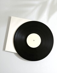Obraz premium Blank vinyl record and cover