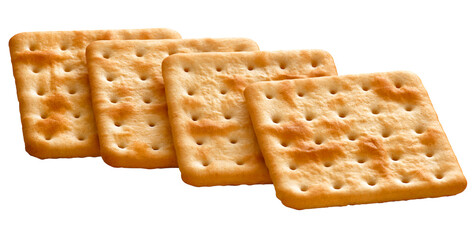 biscoito cream cracker isolado em fundo transparente