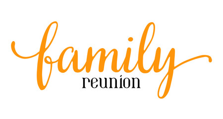 Obraz premium Vector Illustration. Handwritten lettering template for Banner, Invitation, Party, Postcard, Poster, Print or Web Product. Objects Isolated on white background 