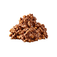 Obraz premium Delicious Chocolate Peanut Clusters - Close-Up Studio Shot