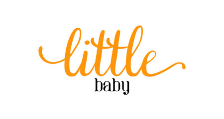 Card template with a multi-colored inscription. Vector illustration for gender reveal party