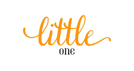 Card template with a multi-colored inscription. Vector illustration for gender reveal party