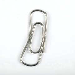Plain metal paperclip