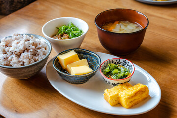 Japanese breakfast / 和風朝食セット

