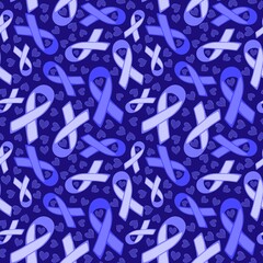 Breast cancer month seamless pink ribbon day mammogram pattern for medical accessories and medicine textiles