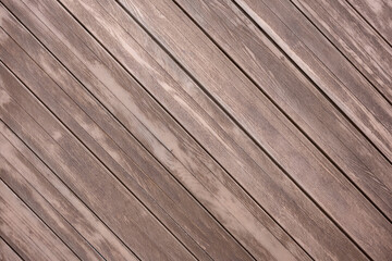 Diagonal wooden planks with natural grain