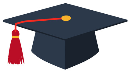 graduation cap; mortarboard and tassel 