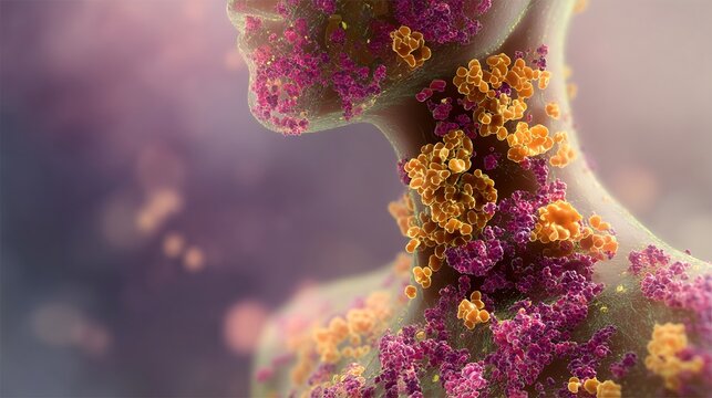 Pemphigus autoimmune skin disorder visualization blistering skin disease clean medical illustration