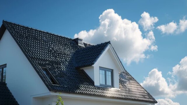Dream House Architecture under Blue Sky