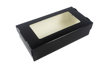 black gift box isolated