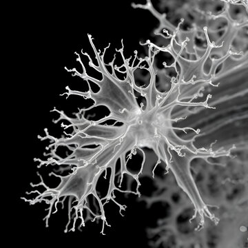 Oligodendrocytes. Golgi silver chromate