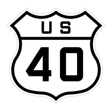 US route 50 roadsign