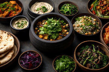 world cuisine showcase, global feast brings diverse cuisine together, celebrating worlds food and cultures on a shared table