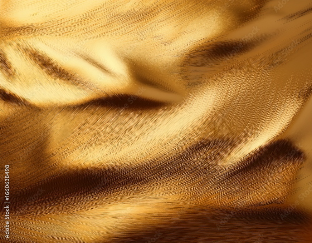 Aufkleber gleaming golden backdrop displaying a rough metallic texture with detailed surfaces and a shimmering