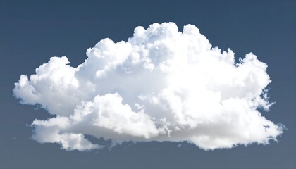 Fluffy white cloud against a dark sky
