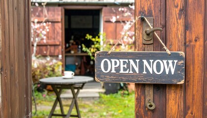 Rustic shop open sign (1)