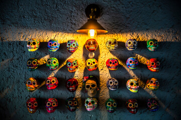 Conmemoración de Día de Muertos en México.