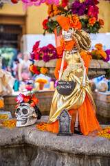 Conmemoración de Día de Muertos en México.