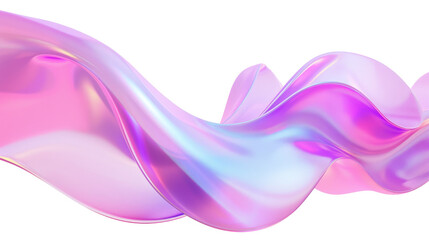 Abstract Flowing Wave Design in Soft Pink and Purple Tones with Translucent Details