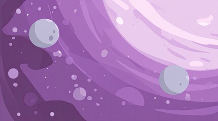 Serene Purple Cosmic Whirlpool Background A Dreamy Pastel Galaxy Illustration With Swirling Nebula Texture And Soft Light, Featuring Scattered