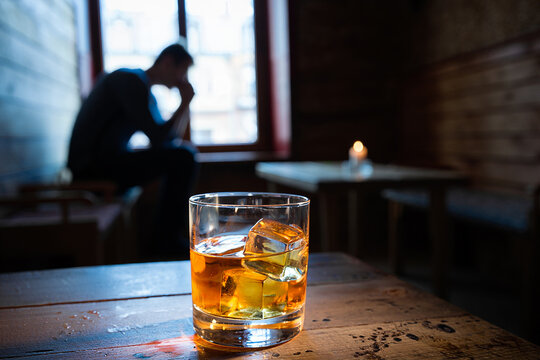 Sadness and Alcohol A Depressing Scene